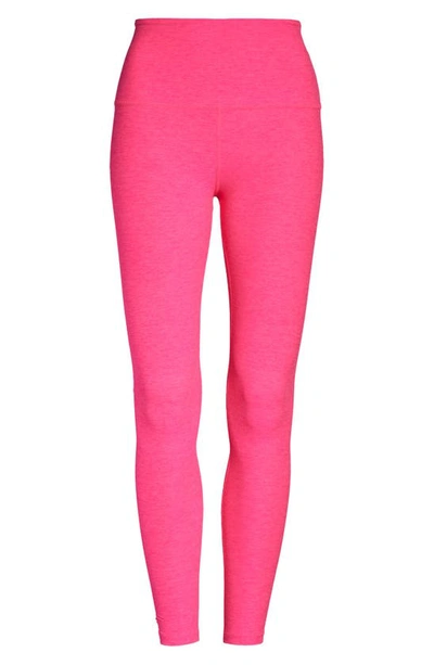 Shop Beyond Yoga Caught In Electric Pink Heather