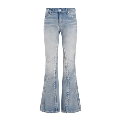 Shop Y/project Hook And Eye Slim Jeans In Blue