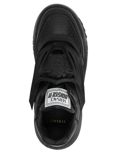 Shop Versace Odyssey Sneakers Black