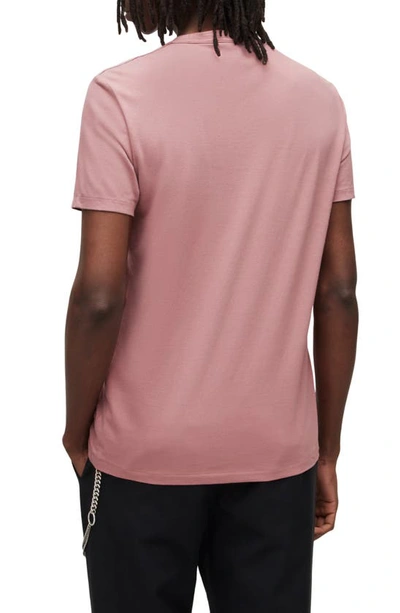 Shop Allsaints Brace Tonic Slim Fit Cotton T-shirt In Peppered Pink
