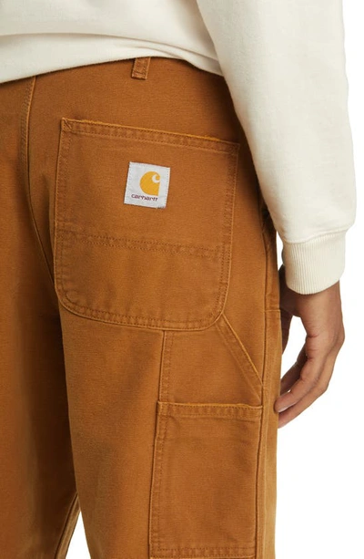 Shop Carhartt Double Knee Pants In Deep H Brown