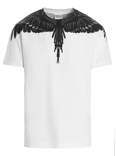 Shop Marcelo Burlon County Of Milan Wings T-shirt White/black
