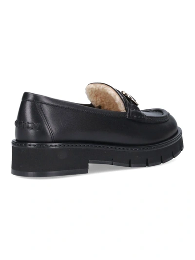 Ferragamo Loafers "gancini" In Black