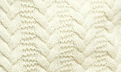 Shop Brooks Brothers Cable Alpaca & Wool Cardigan In Cream