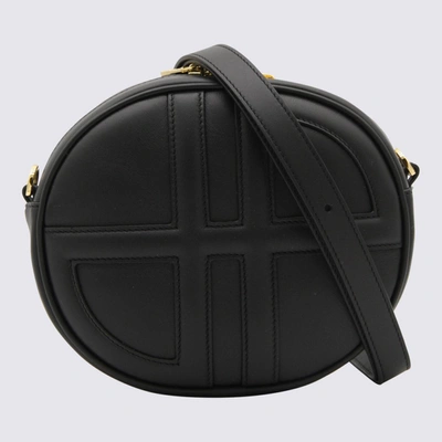 Shop Patou Black Leather Le Jp Crossbody Bag
