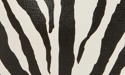 Shop Mansur Gavriel Mini Zebra Stripe Saffiano Leather Bucket Bag