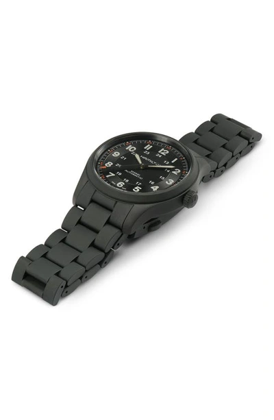Hamilton Khaki Field Titanium Auto In Black