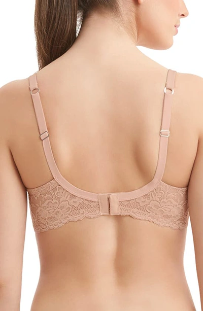 Shop Montelle Intimates Pure Plus Underwire T-shirt Bra In Sand