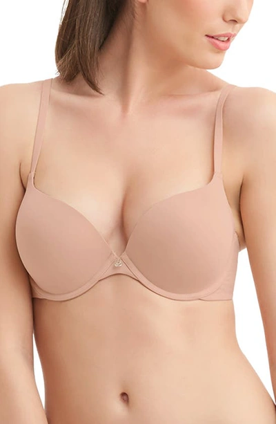 Shop Montelle Intimates Allure Light Push-up Bra In Sand