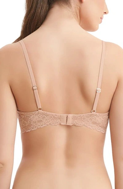 Shop Montelle Intimates Flirt Lace Underwire Demi Bra In Sand