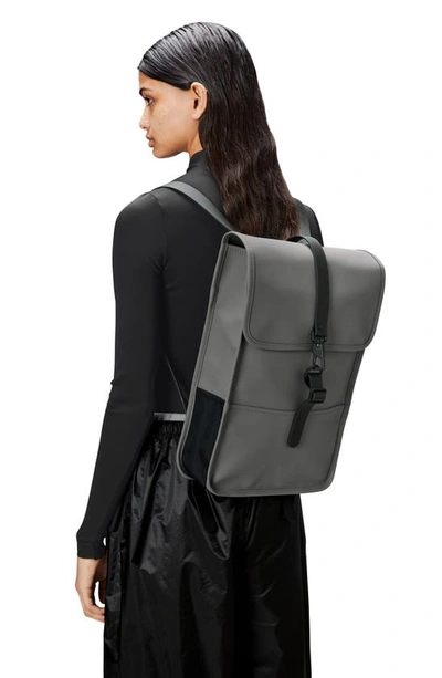 Shop Rains Mini Waterproof Backpack In Grey