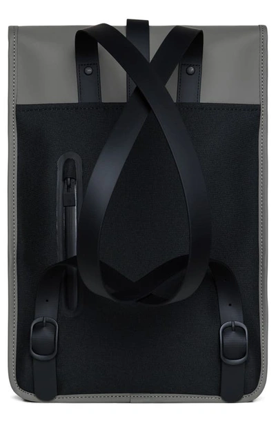 Rains Mini Waterproof Backpack In Grey