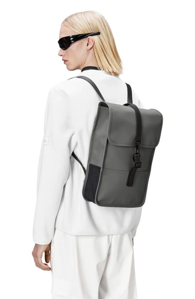 Shop Rains Mini Waterproof Backpack In Grey