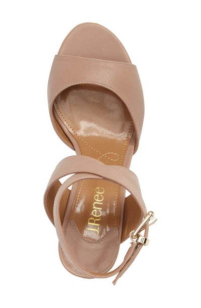 J. Reneé Soncino Strappy Sandal In Nude Leather