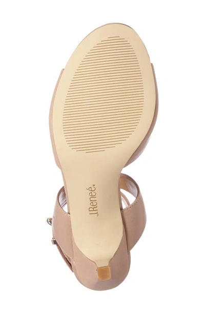 J. Reneé Soncino Strappy Sandal In Nude Leather