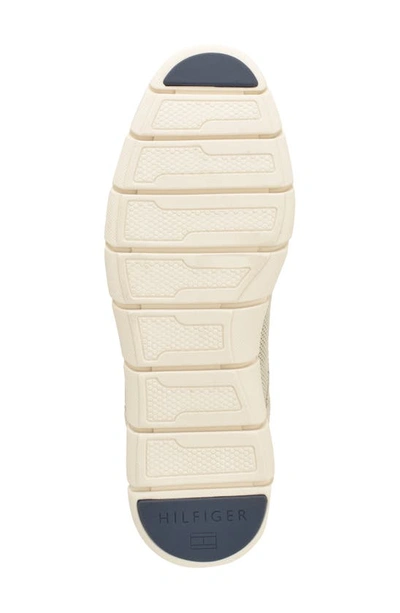 Tommy Hilfiger Men's Winner Casual Lace Up Oxfords Men's Shoes In Ivory Knit Multi
