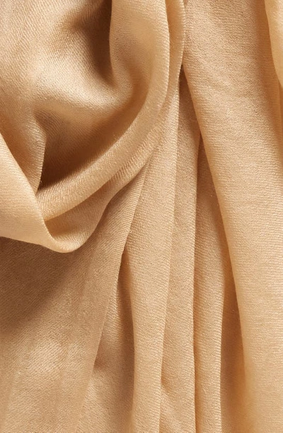 Shop Vince Lightweight Cashmere Scarf In Camel