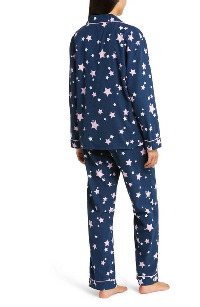 Shop Pj Salvage Cotton Flannel Pajamas In Navy