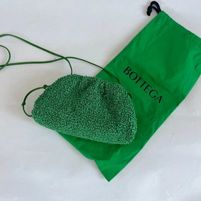 Pre-owned Bottega Veneta Mini Curly Raffia Pouch Clutch Bag