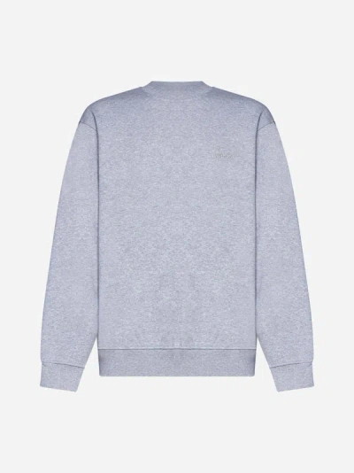 Shop Apc X Jw Anderson Anchor Cotton Sweatshirt In Heather Grey