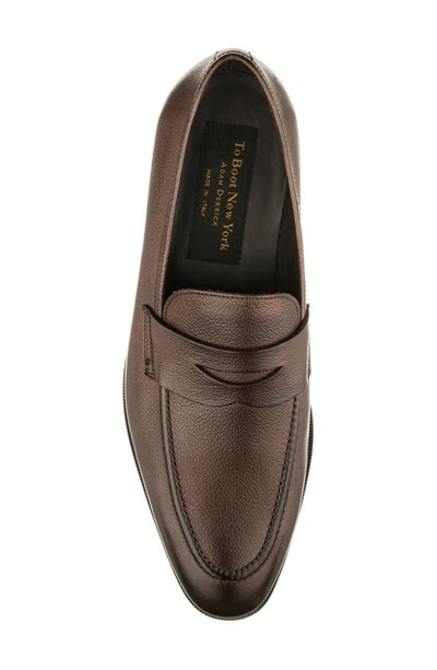 Shop To Boot New York Tesoro Penny Loafer In Windsor Bruciato Ant