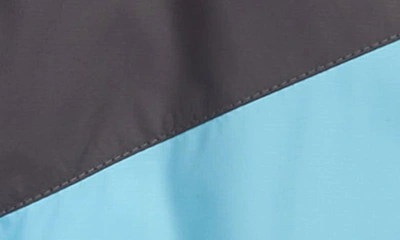 Shop Nike Windrunner Water Resistant Hooded Jacket In Blue Gaze / Grey/ Black