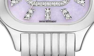 Shop Michele Meggie Diamond Dial Bracelet Watch, 29mm In Silver - Nordstrom Exclusive