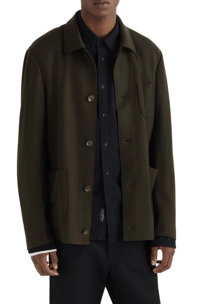 Shop Rag & Bone Evan Wool Chore Jacket In Army