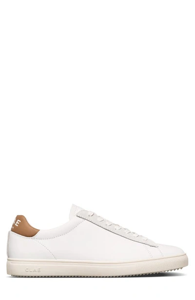 Shop Clae Bradley California Sneaker In White/ Camelleather