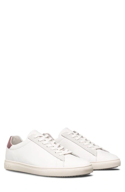 Shop Clae Bradley California Sneaker In White/ Panama Leather