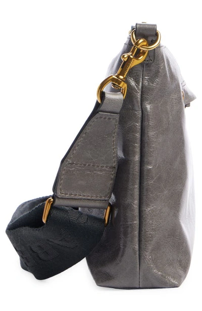 Shop Isabel Marant Nessah Wardy Leather Crossbody Bag In Anthracite