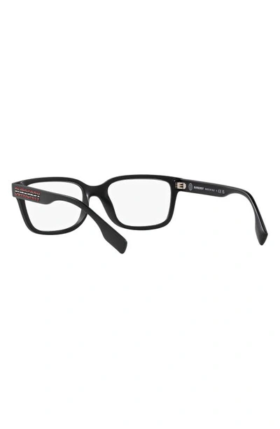 Shop Burberry Charlie 57mm Square Optical Glasses In Matte Black