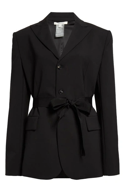 Shop Nensi Dojaka Tailored Stretch Wool Jacket In Black