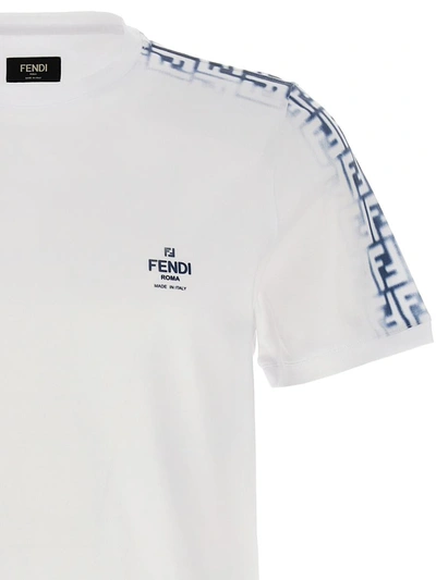 Shop Fendi T-shirt 'fade Ff' In Multicolor