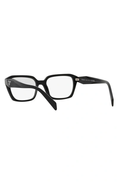 Shop Prada 55mm Square Optical Glasses In Black