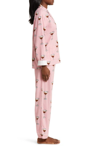 Shop Pj Salvage Cotton Flannel Pajamas In Vintage Pink