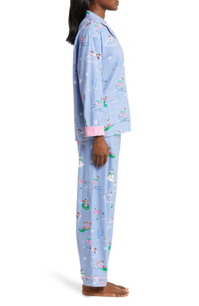Shop Pj Salvage Cotton Flannel Pajamas In Peri