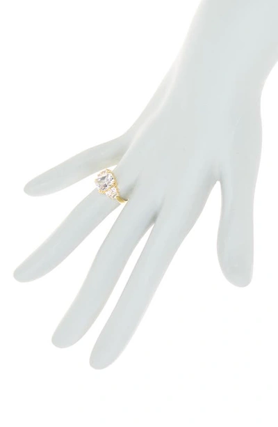 Shop Covet Cz Engagement Style Ring In Gold