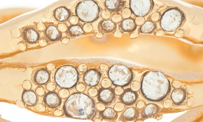 Shop Covet Cz Pavé Faux Stack Ring In Gold
