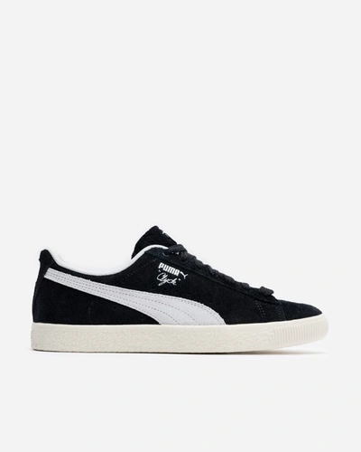 Shop Puma Clyde Hairy Suede In Black