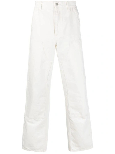 Shop Carhartt Wip Double Knee Pant In Ivory