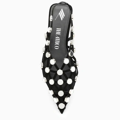 Attico Grid Ballerina In Black
