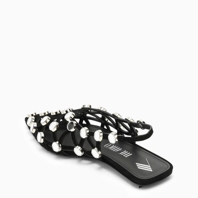 Attico Grid Ballerina In Black