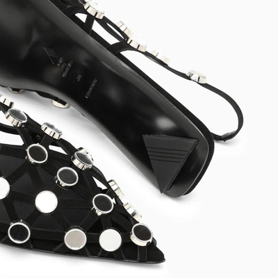 Attico Grid Ballerina In Black