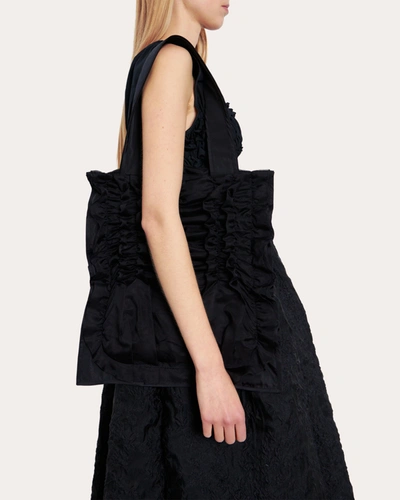 Shop Cecilie Bahnsen Women's Usagi Recycled Heavy Taft Bag In Black