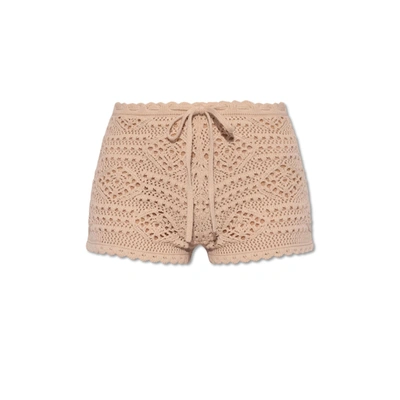 Shop Saint Laurent Wool Shorts In Pink