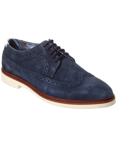Shop Paisley & Gray Telford Suede Loafer In Blue