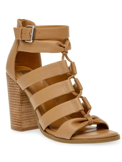 Shop Dolce Vita Billy Womens Faux Leather Strappy Gladiator Sandals In Beige