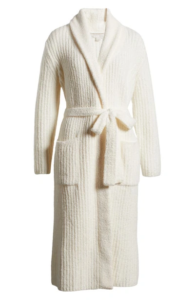 Shop Barefoot Dreams Cozychic™ Rib Robe In Pearl