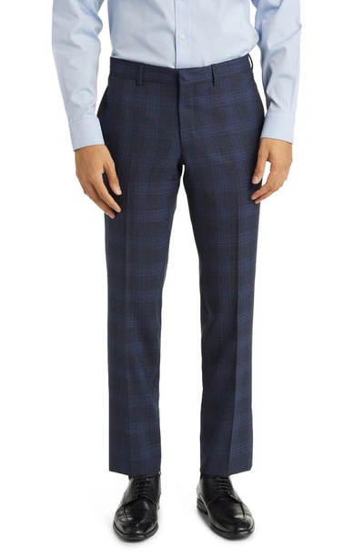 Shop Ted Baker Roger Extra Slim Fit Plaid Wool Suit In Blue